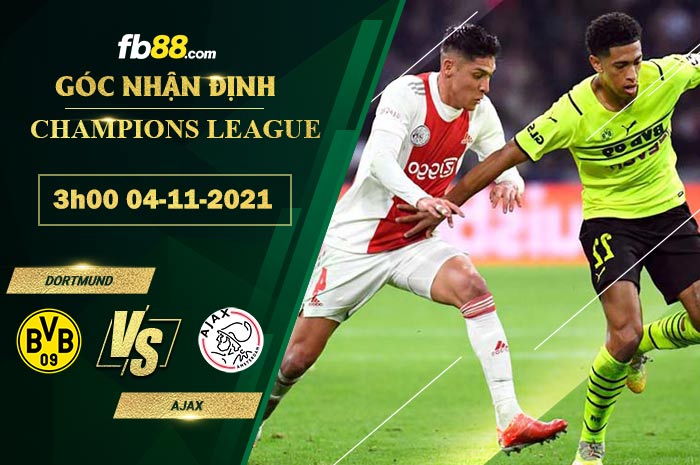 Fb88 bảng kèo trận đấu Dortmund vs Ajax