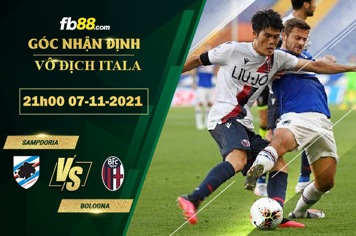 Fb88 bảng kèo trận đấu Sampdoria vs Bologna