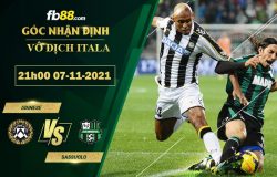 Fb88 soi kèo trận đấu Udinese vs Sassuolo