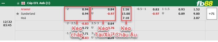 Fb88 bảng kèo trận đấu Arsenal vs Sunderland