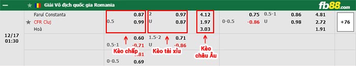 fb88-bảng kèo trận đấu Farul Constanta vs CFR Cluj