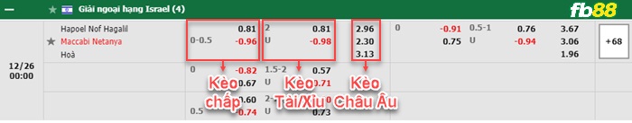 Fb88 bảng kèo trận đấu Hapoel Nof HaGalil vs Maccabi Netanya