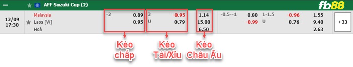 Fb88 bảng kèo trận đấu Malaysia vs Laos