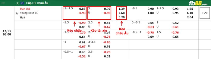 fb88-bảng kèo trận đấu Man Utd vs Young Boys