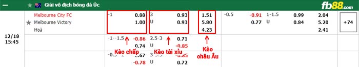 fb88-bảng kèo trận đấu Melbourne City vs Melbourne Victory