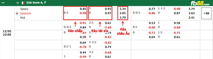fb88-bảng kèo trận đấu Spezia vs Sassuolo