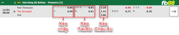 Fb88 bảng kèo trận đấu Tomayapo vs The Strongest