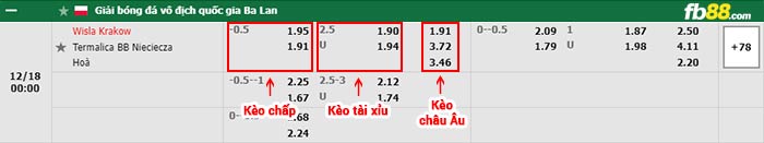 fb88-bảng kèo trận đấu Wisla Krakow vs Bruk Bet
