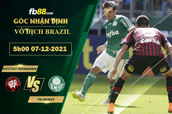 Fb88 soi kèo trận đấu Atletico Paranaense vs Palmeiras