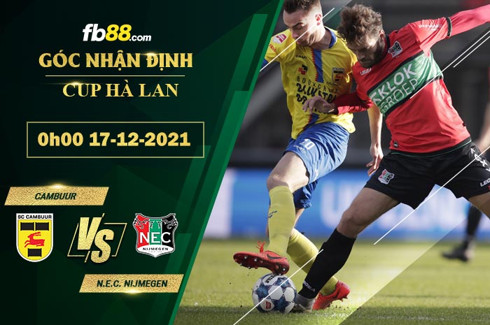 Fb88 soi kèo trận đấu Cambuur vs N.E.C. Nijmegen