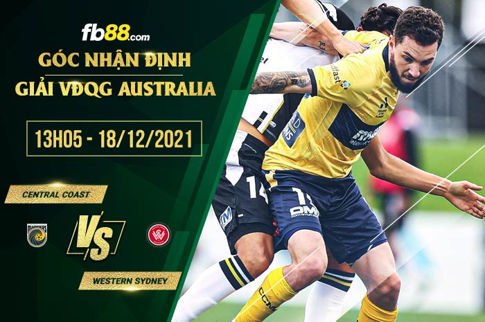 fb88-soi kèo Central Coast vs Western Sydney