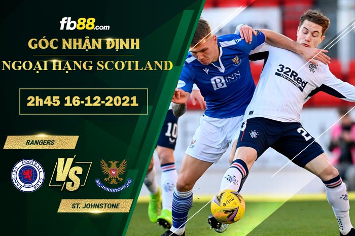 Fb88 soi kèo trận đấu Rangers vs St. Johnstone