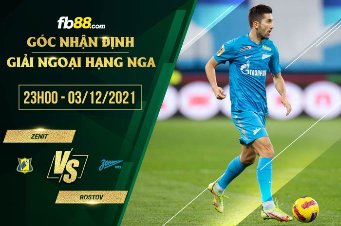 fb88-soi kèo Zenit vs Rostov