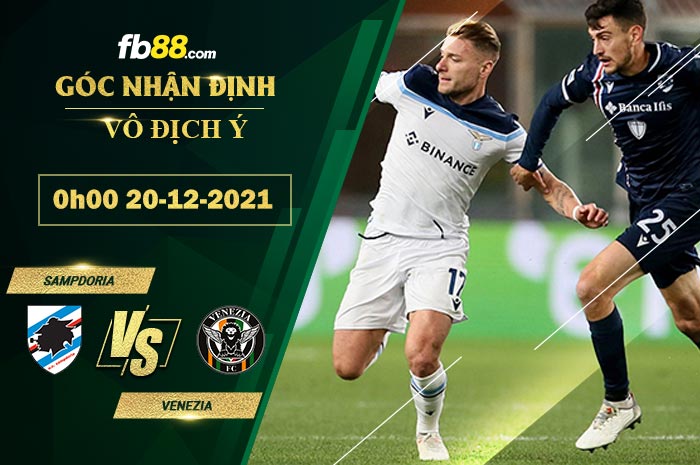Fb88 soi kèo trận đấu Sampdoria vs Venezia