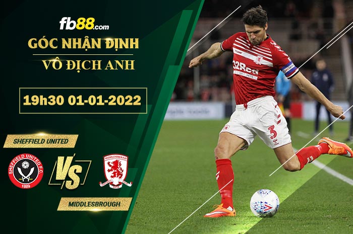 Fb88 soi kèo trận đấu Sheffield United vs Middlesbrough