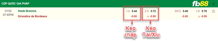 Fb88 bảng kèo trận đấu Brestois vs Bordeaux