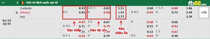 fb88-bảng kèo trận đấu Oostende vs Royal Antwerp