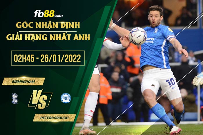 fb88-soi kèo Birmingham vs Peterborough