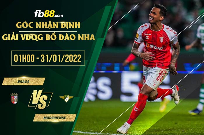 fb88-chi tiết kèo trận đấu Braga vs Moreirense