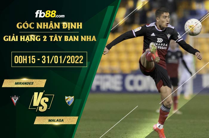 fb88-soi kèo Mirandes vs Malaga
