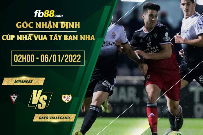 fb88-soi kèo Mirandes vs Rayo Vallecano