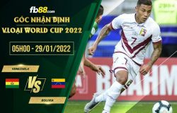 fb88-soi kèo Venezuela vs Bolivia