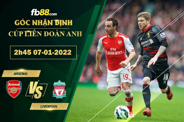 Fb88 bảng kèo trận đấu Arsenal vs Liverpool