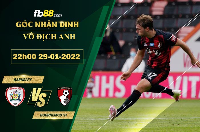 Fb88 soi kèo trận đấu Barnsley vs Bournemouth