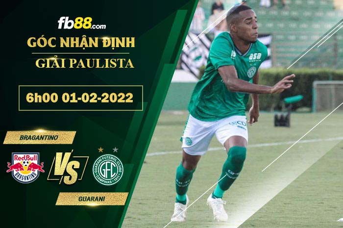Fb88 soi kèo trận đấu Bragantino vs Guarani
