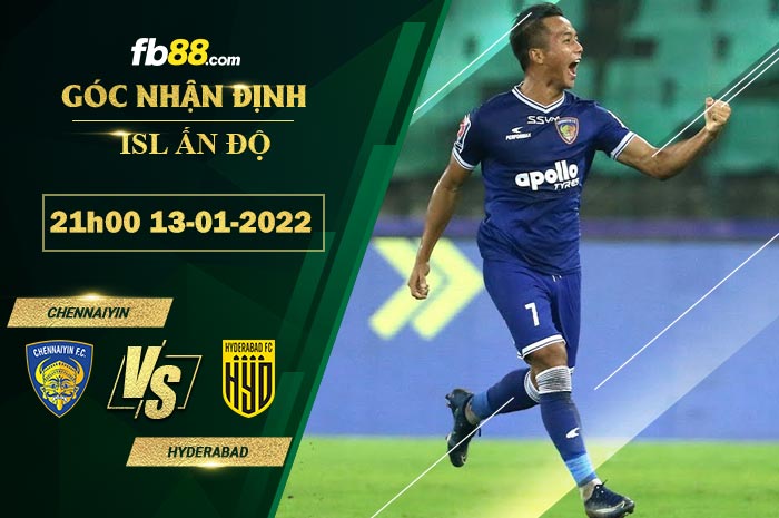 Fb88 soi kèo trận đấu Chennaiyin vs Hyderabad