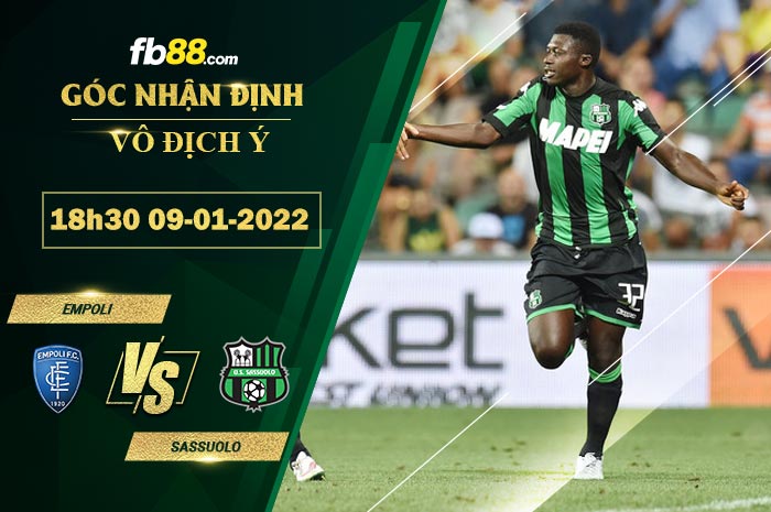 Fb88 soi kèo trận đấu Empoli vs Sassuolo