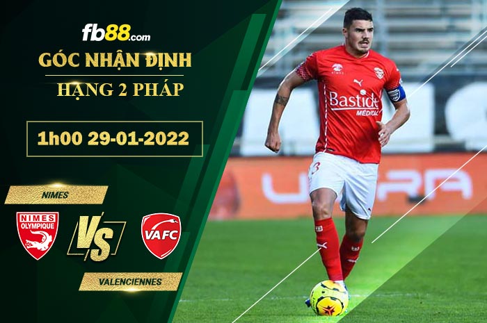 Fb88 soi kèo trận đấu Nimes vs Valenciennes