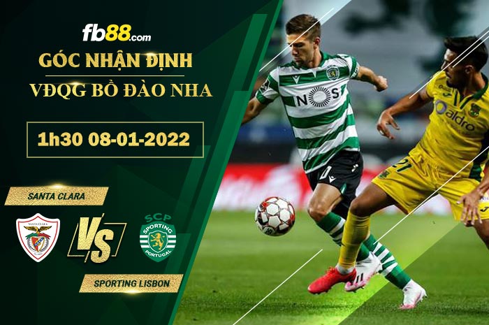Fb88 soi kèo trận đấu Santa Clara vs Sporting Lisbon