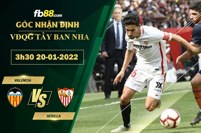 Fb88 soi kèo trận đấu Valencia vs Sevilla