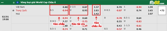 fb88-tỷ lệ kèo chấp Viet Nam vs Trung Quoc