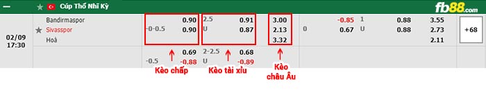 fb88-bảng kèo trận đấu Bandirmaspor vs Sivasspor