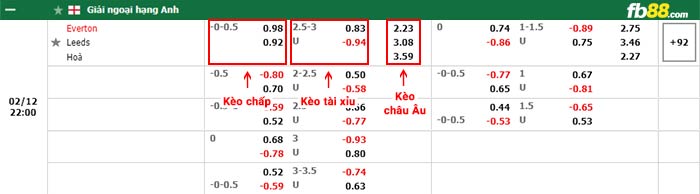 fb88-bảng kèo trận đấu Everton vs Leeds
