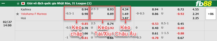 Fb88 bảng kèo trận đấu Kashiwa Reysol vs Yokohama F Marinos