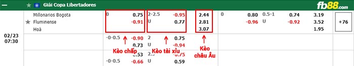 fb88-bảng kèo trận đấu Millonarios vs Fluminense