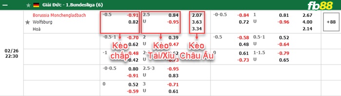 Fb88 bảng kèo trận đấu Monchengladbach vs Wolfsburg