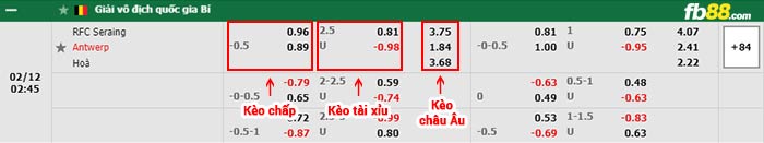 fb88-bảng kèo trận đấu Seraing vs Royal Antwerp