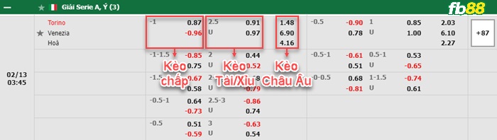 Fb88 bảng kèo trận đấu Torino vs Venezia