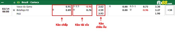 fb88-bảng kèo trận đấu Vasco da Gama vs Botafogo