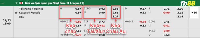 Fb88 bảng kèo trận đấu Yokohama F Marinos vs Kawasaki Frontale