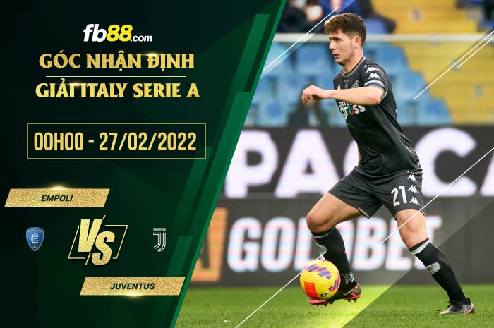 fb88-soi kèo Empoli vs Juventus