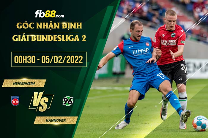 fb88-soi kèo Heidenheim vs Hannover