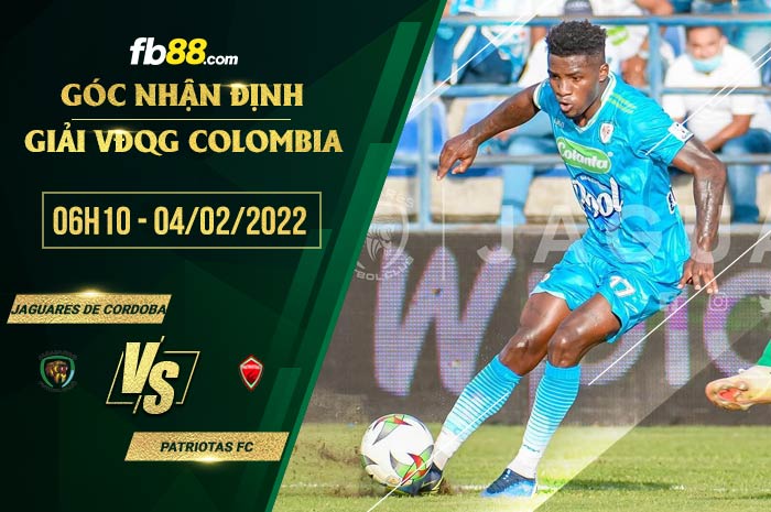 fb88-soi kèo Jaguares de Cordoba vs Patriotas FC