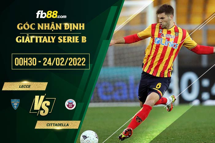 fb88-soi kèo Lecce vs Cittadella