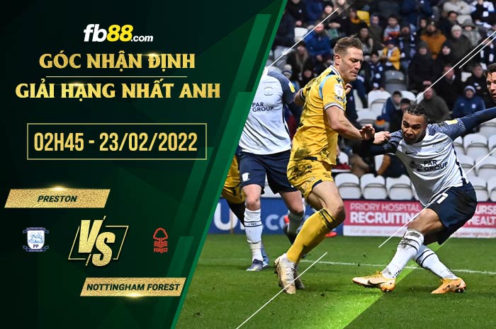 fb88-soi kèo Preston vs Nottingham Forest