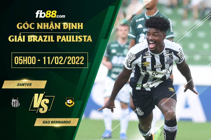 fb88-soi kèo Santos vs Sao Bernardo